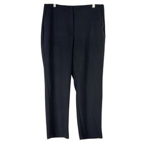 Loft High Waist Curvy Skinny Ankle Pants Black Trousers Women's Size 14